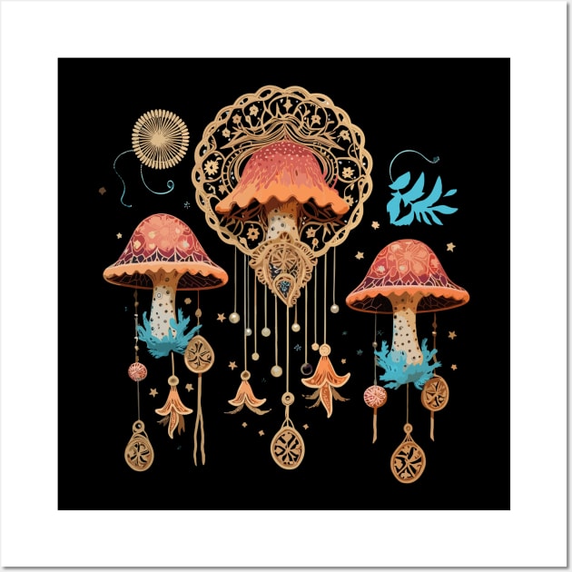 Mushroom Lover Dreamcatcher Wall Art by MushMagicWear